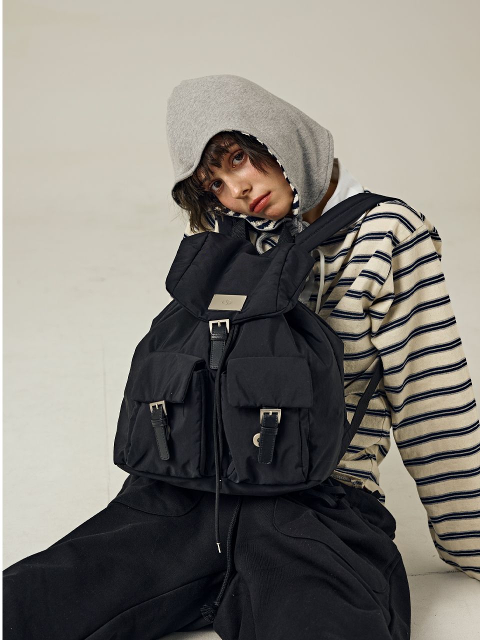 【saladbowls】 CLOUD BACKPACK /追跡付 MUSINSA公式 | SALAD BOWLS CLOUD BACKPACK [BLACK]