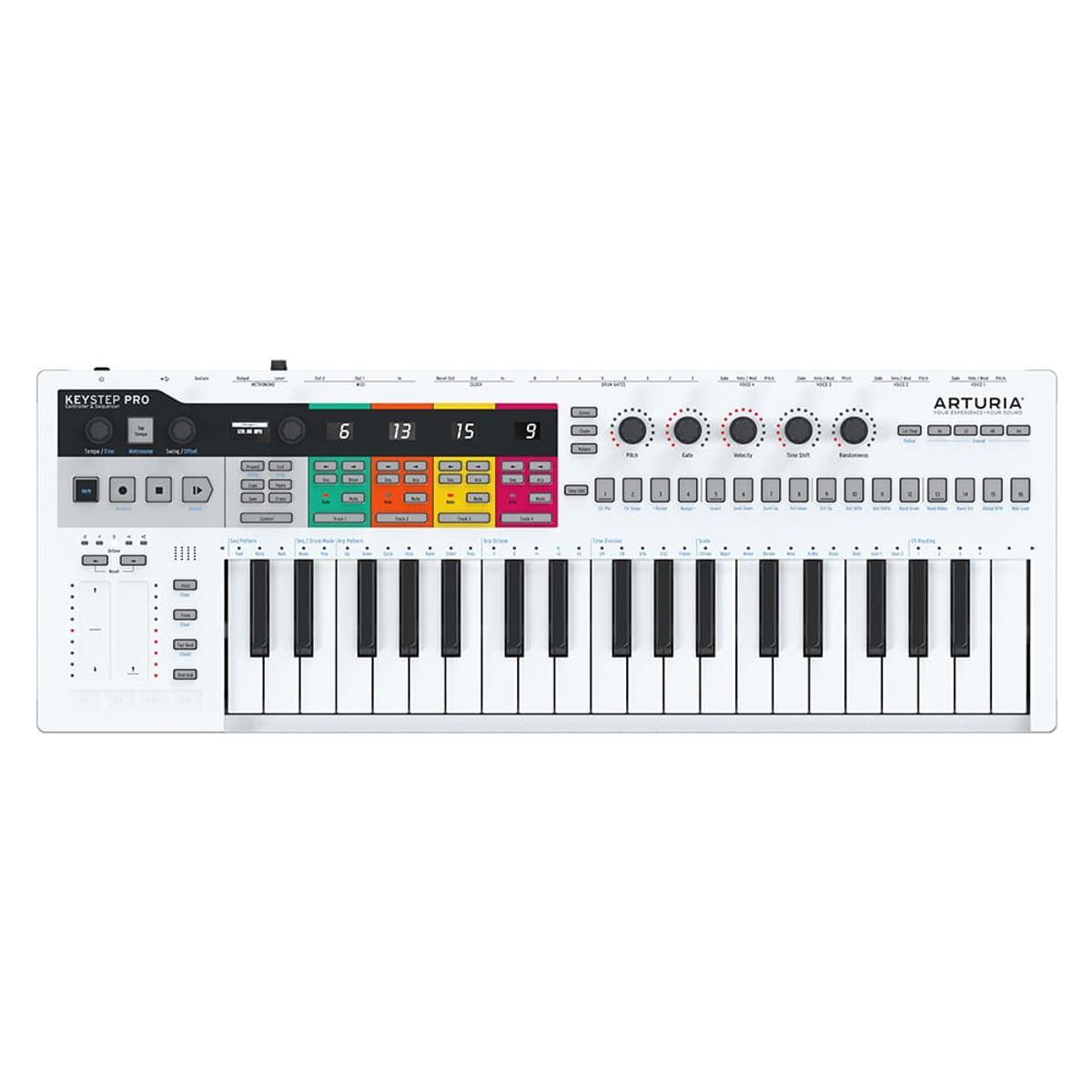 아투리아(ARTURIA) KeyStep Pro 키스탭 프로 올인원 키보드 시퀀서 미디컨트롤러_화이트