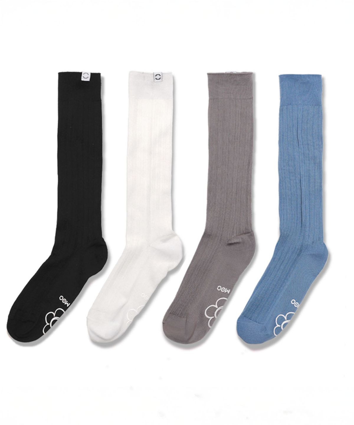 마크모크(MAC MOC) Silky 실키 앤 논슬립 실켓사 롱 양말 2종 PACK_4color