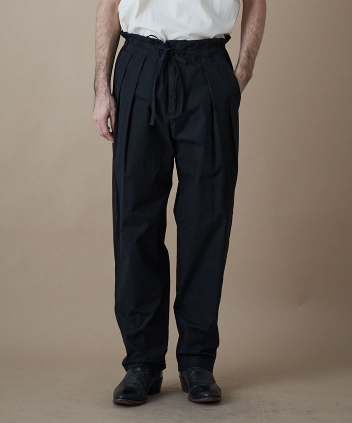 펜필드(PENFIELD) 썸머 코튼 이지 밀리터리 팬츠 블랙_FR2WP22U