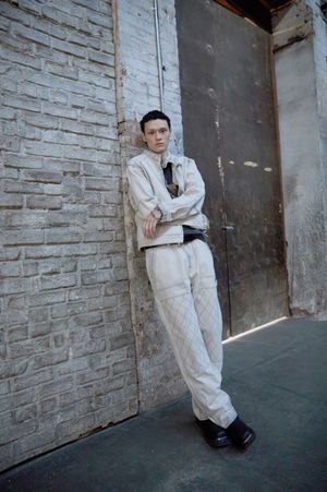 라이딩 데님 셋업자켓 _베이지_HH15103251