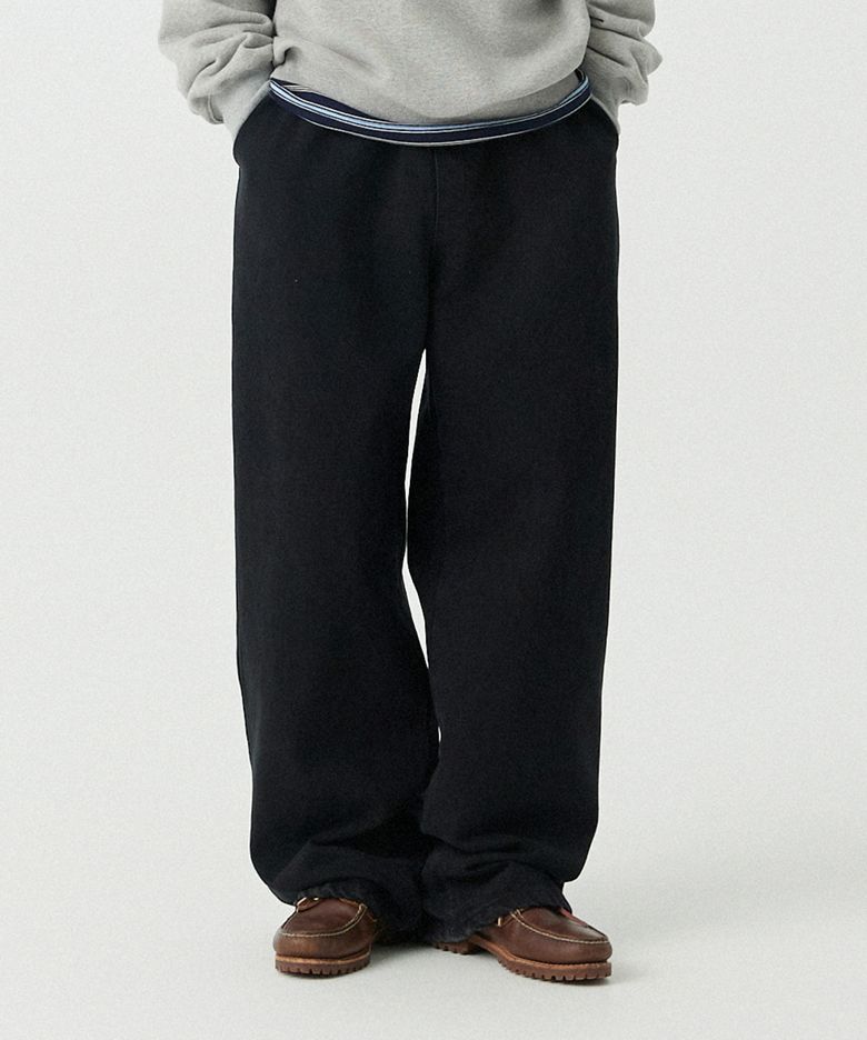 [M~4XL] 올데이 밴딩 데님 워싱 팬츠_블랙