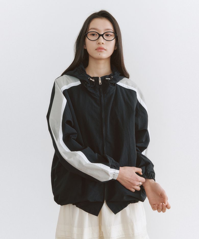 LINE TRACK JACKET(BK)