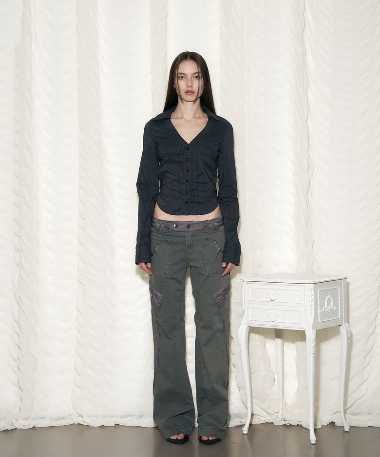 Camilla Side Pocket Pants  (Khaki)