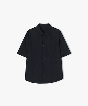 [25SS] LLM31515 네이비 린넨라이크 반팔 셔츠