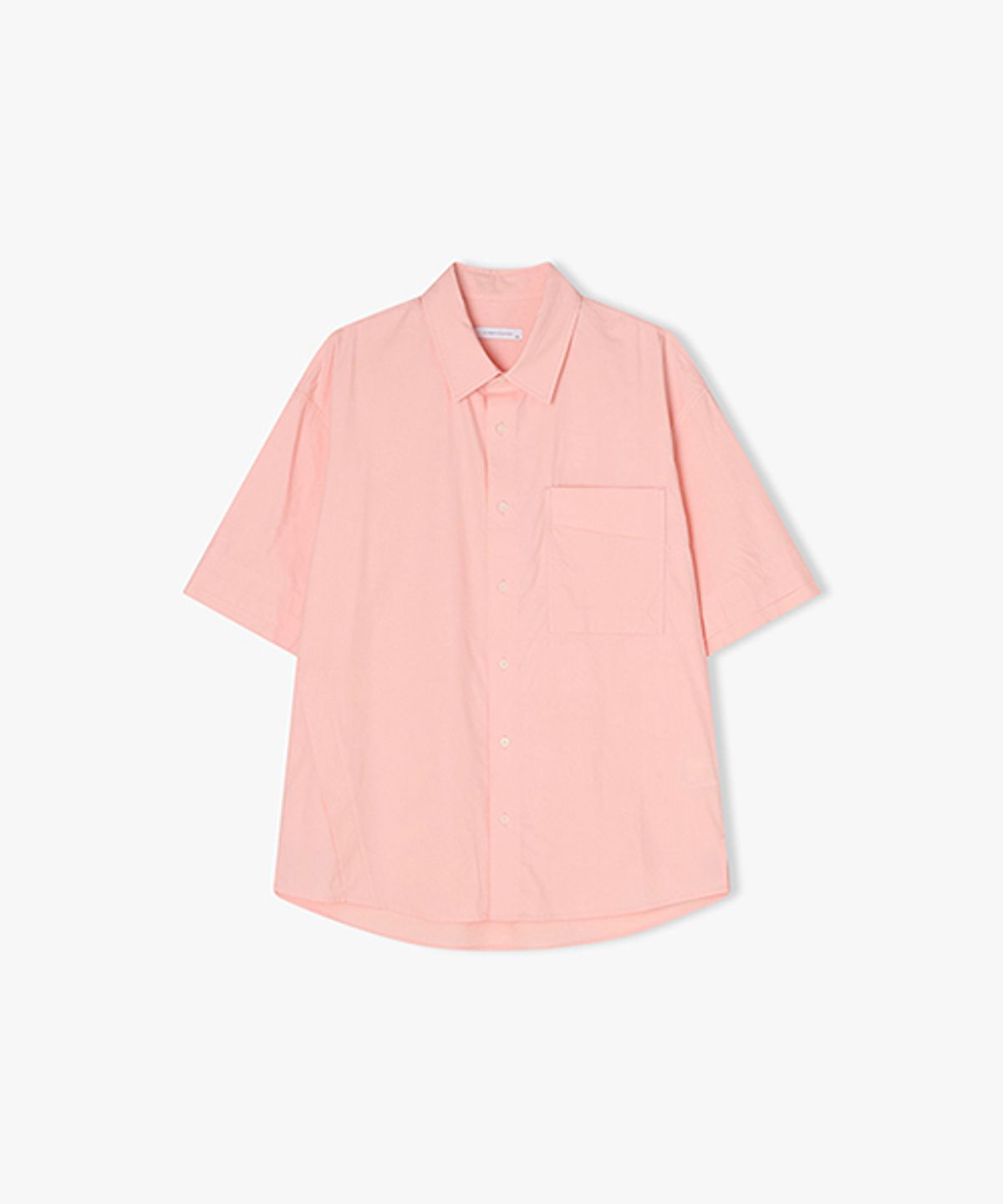 리버클래시(LIBERCLASSY) [25SS] LLM31506 핑크 하프 포켓 디테일 반팔 셔츠