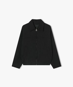 [25SS] LLS32509 블랙 트위드 집업 자켓