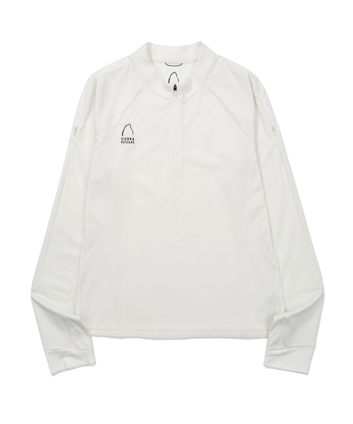 시에라디자인(SIERRA DESIGNS) W) 가브로(GABBRO) 하프집업 긴팔티 IVORY