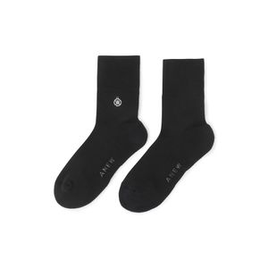 WOMEN ESSENTIAL MEDIUM NECK SOCKS _BK