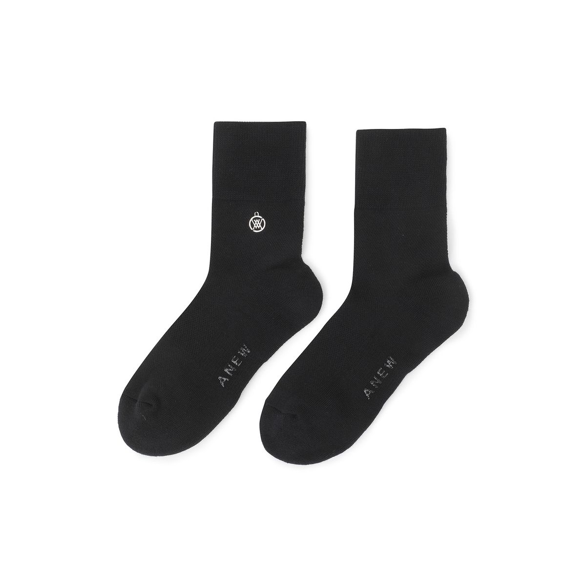 어뉴골프(ANEW GOLF) WOMEN ESSENTIAL MEDIUM NECK SOCKS _BK
