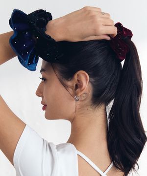 CLWA0008 벨벳 볼륨 헤어스크런치 3개 SET