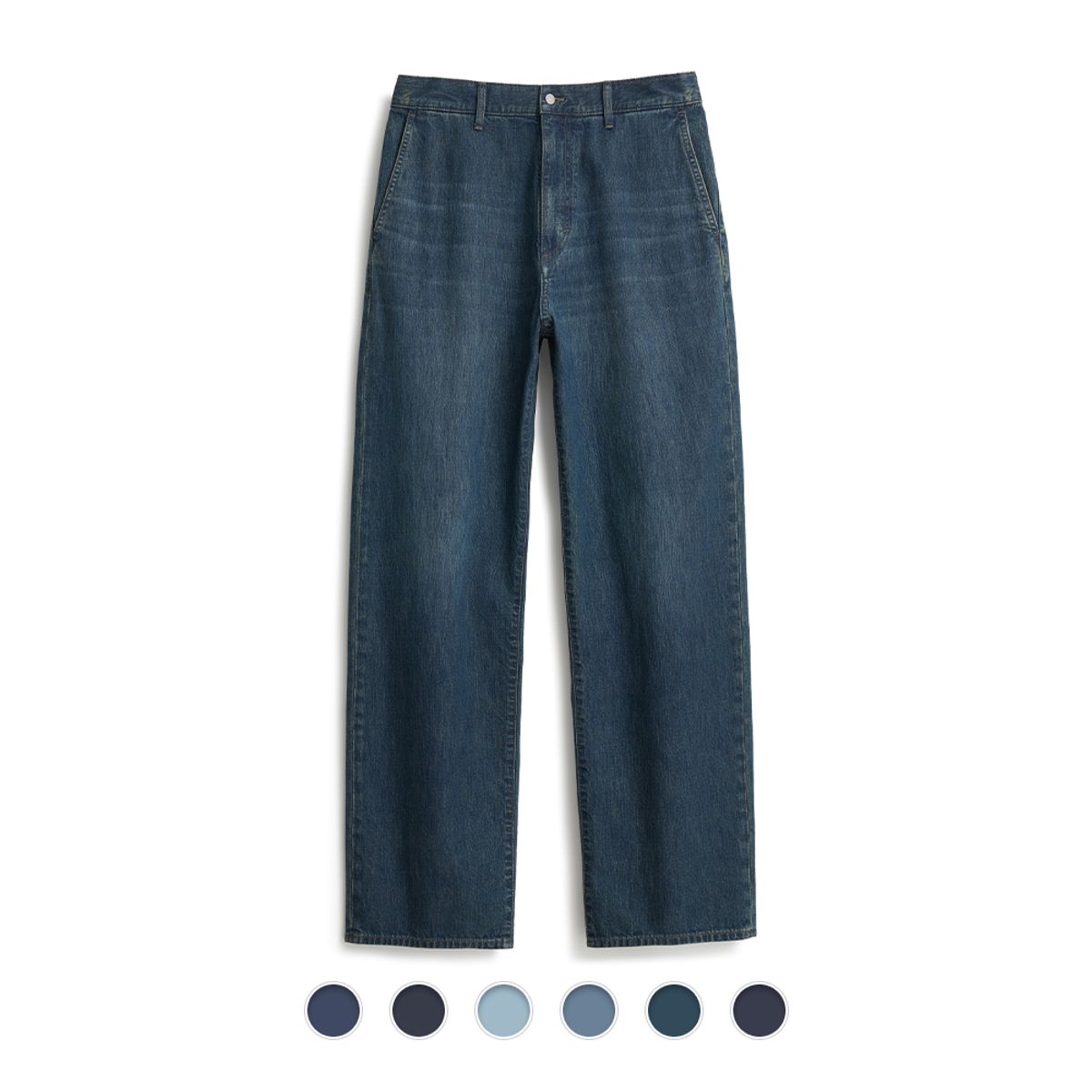포터리(POTTERY) One Washed Straight Fit Denim - 6 Color