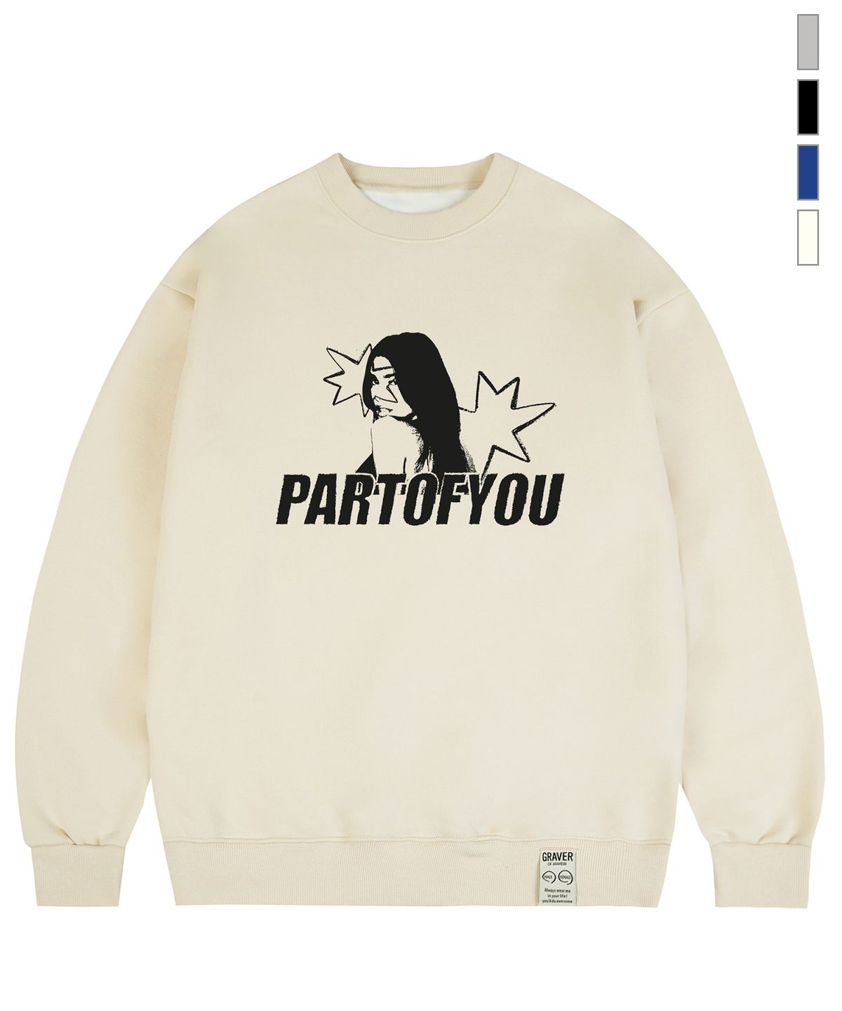 그레이버(GRAVER) [UNISEX]PARTOFYOU 맨투맨_4color