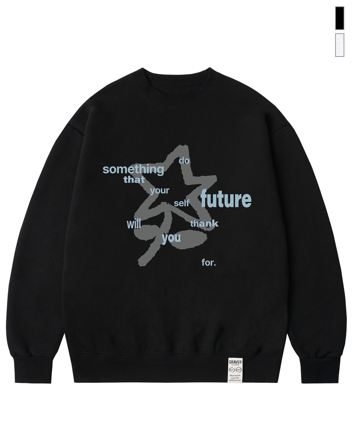 그레이버(GRAVER) [UNISEX]SOMETHING 맨투맨_2color