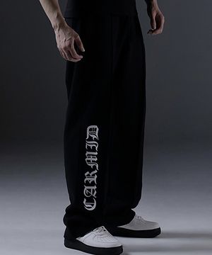 카미드 레터링 와이드 스웨트 팬츠