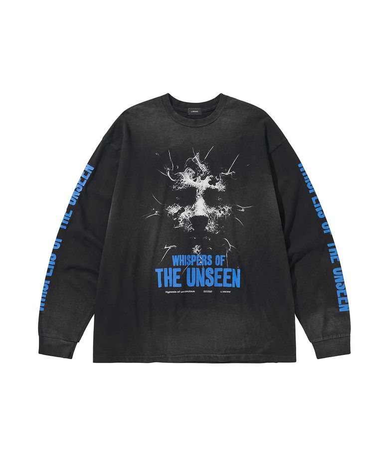 WHISPERS OF THE UNSEEN LONG SLEEVE TEE / BLACK
