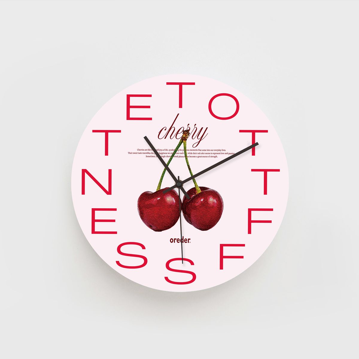 오레더(OREDER) 아카이브클락 cherry 벽시계