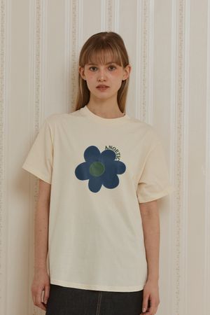 ANC FLOWER PIECE T-SHIRT_IVORY
