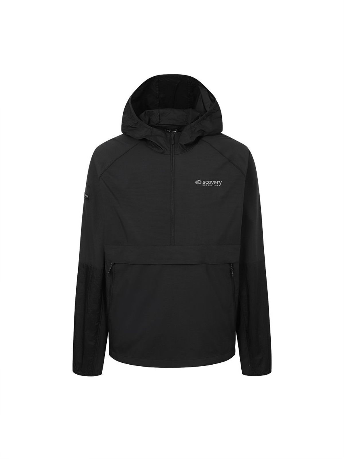 디스커버리 익스페디션(DISCOVERY EXPEDITION) 프레시벤트 립스탑 아노락 바람막이 (BLACK)