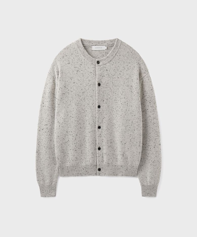 DONEGAL CASHMERE 100 CARDIGAN [FOSSIL]