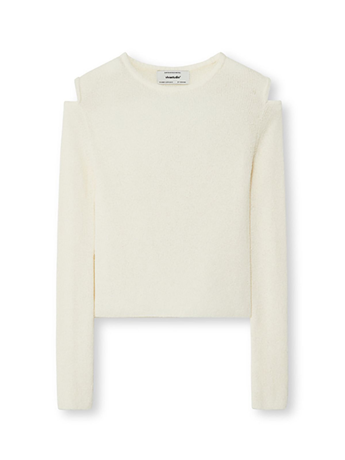 비바스튜디오(VIVASTUDIO) WOMAN CUT-OUT SEE-THROUGH KNIT [IVORY]