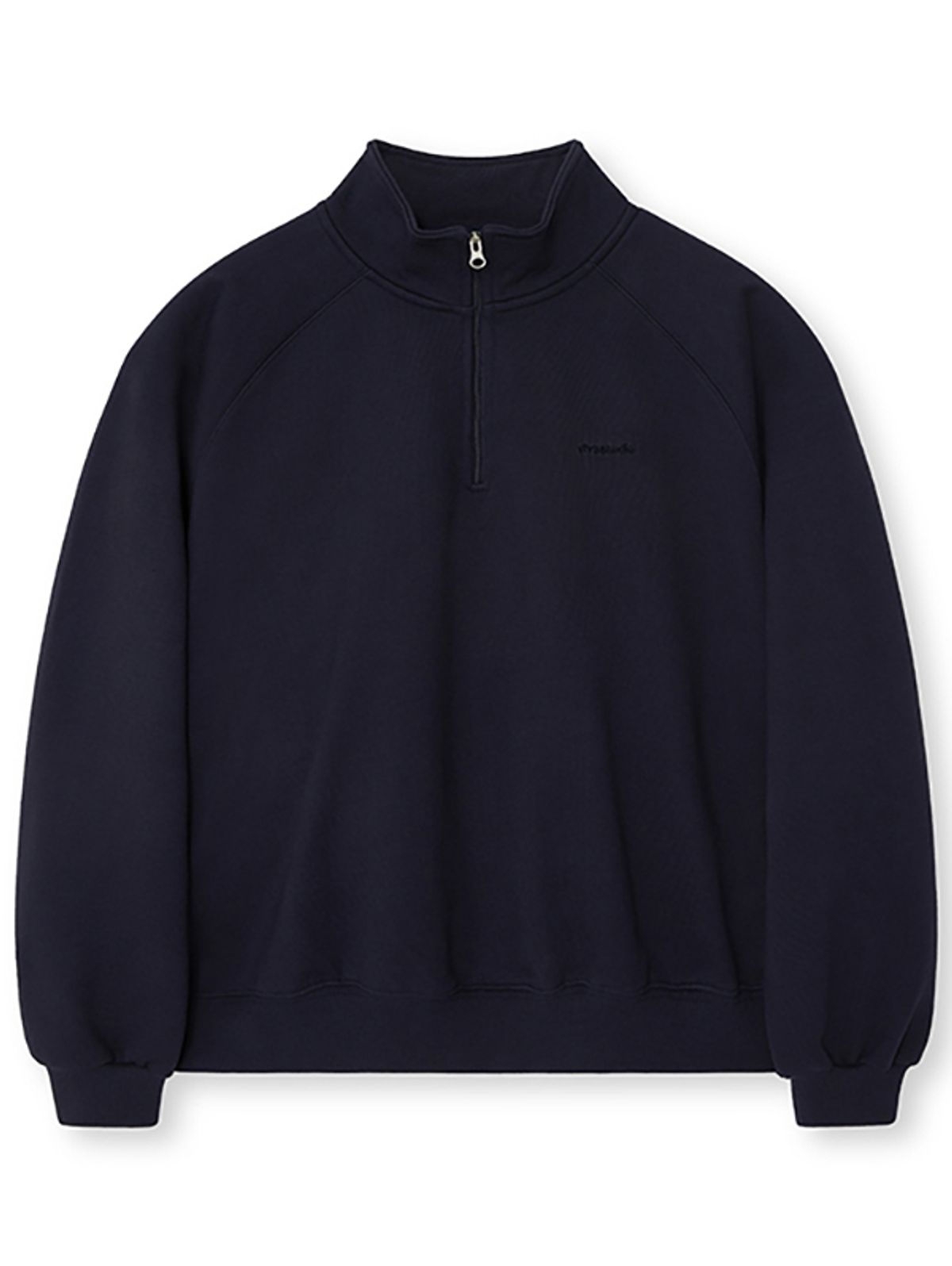 비바스튜디오(VIVASTUDIO) WOMAN HALF-ZIP SWEATSHIRT [NAVY]