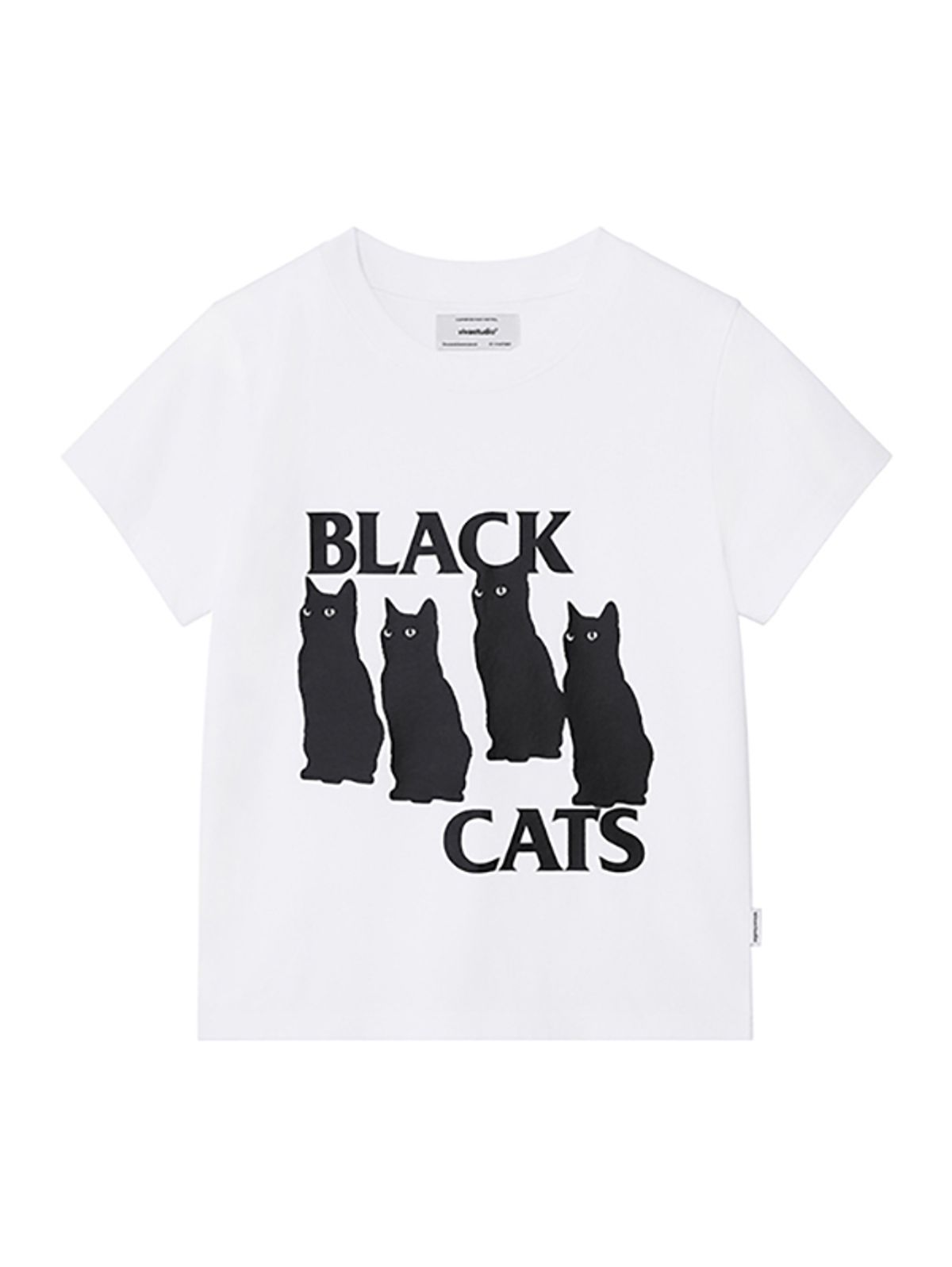 비바스튜디오(VIVASTUDIO) WOMAN BLACK CAT TEE [WHITE]