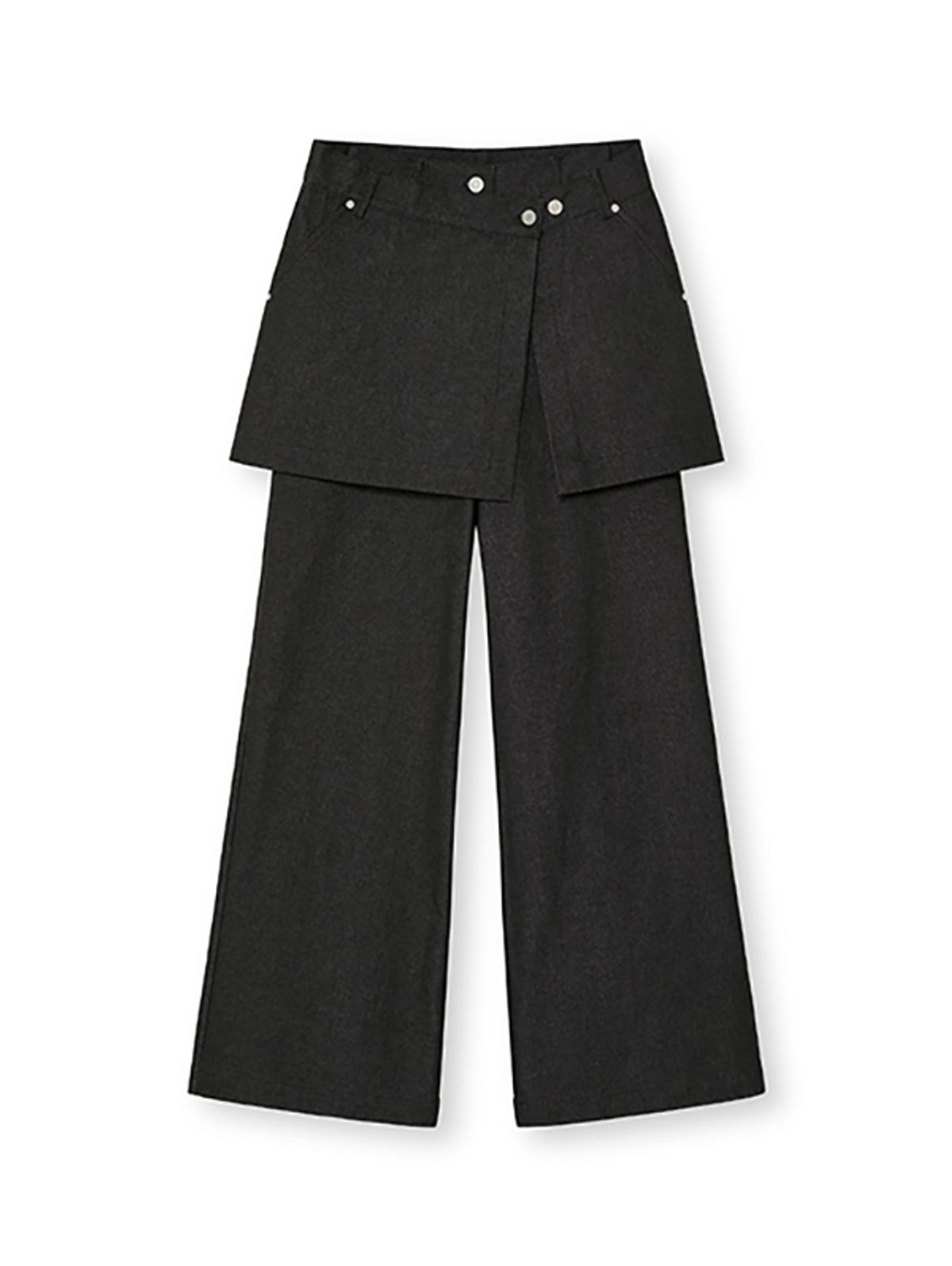 비바스튜디오(VIVASTUDIO) WOMAN SKIRT DOUBLE PANTS [BLACK]
