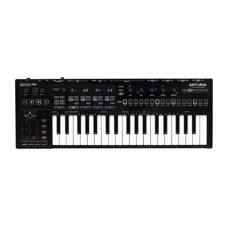 KeyStep Pro 키스탭 프로 올인원 키보드 시퀀서 미디컨트롤러_Chroma