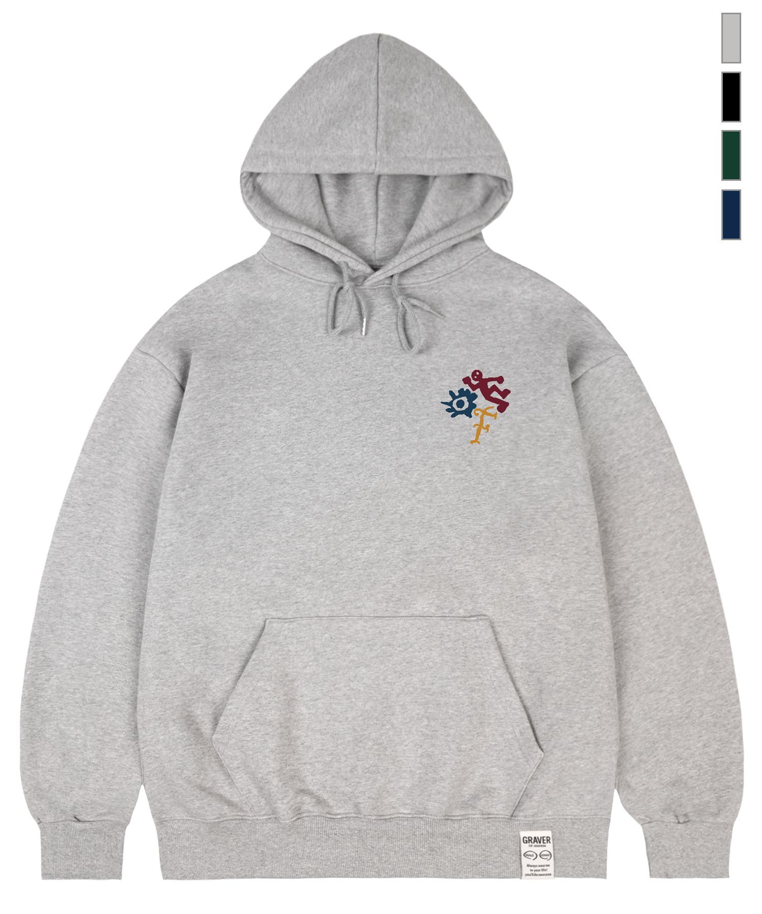 [GRAVER]★25SS★韓国人気★OF-TRIO HOODIE MUSINSA | GRAVER [UNISEX]OF-TRIO hoodie_4color