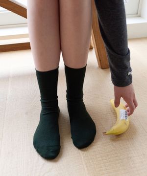 [5PACK] Fine Ribbed Cotton Socks - 9colors