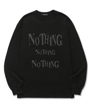 NOTHING FONT 롱슬리브 (SLS031) 블랙