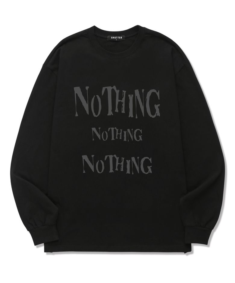 [FW신상할인] NOTHING FONT 롱슬리브 (SLS031) 블랙