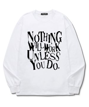 NOTHING GRAPHICS 롱슬리브 롱슬리브 (SLS032) 화이트