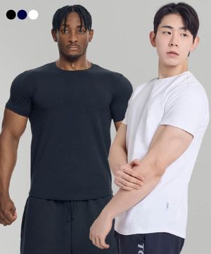 [2PACK] 데일리 무지 숏 슬리브