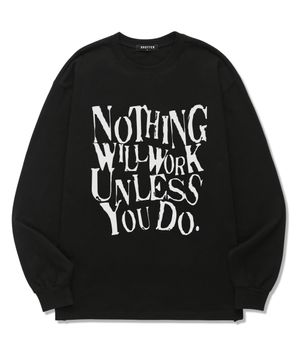 NOTHING GRAPHICS 롱슬리브 롱슬리브 (SLS032) 블랙