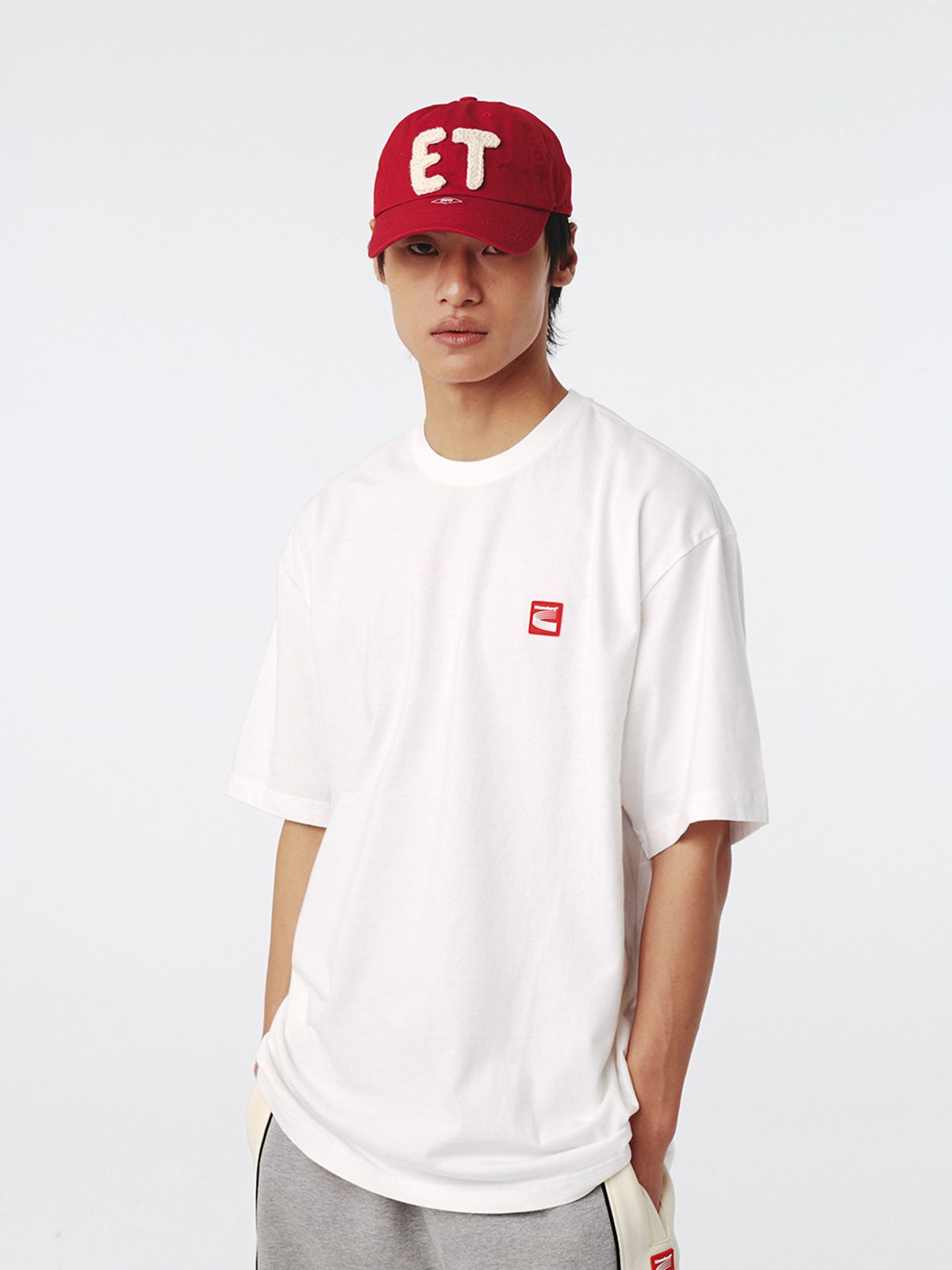 기준 맨(KIJUN MEN) Standard Oversized T-Shirt Off-White