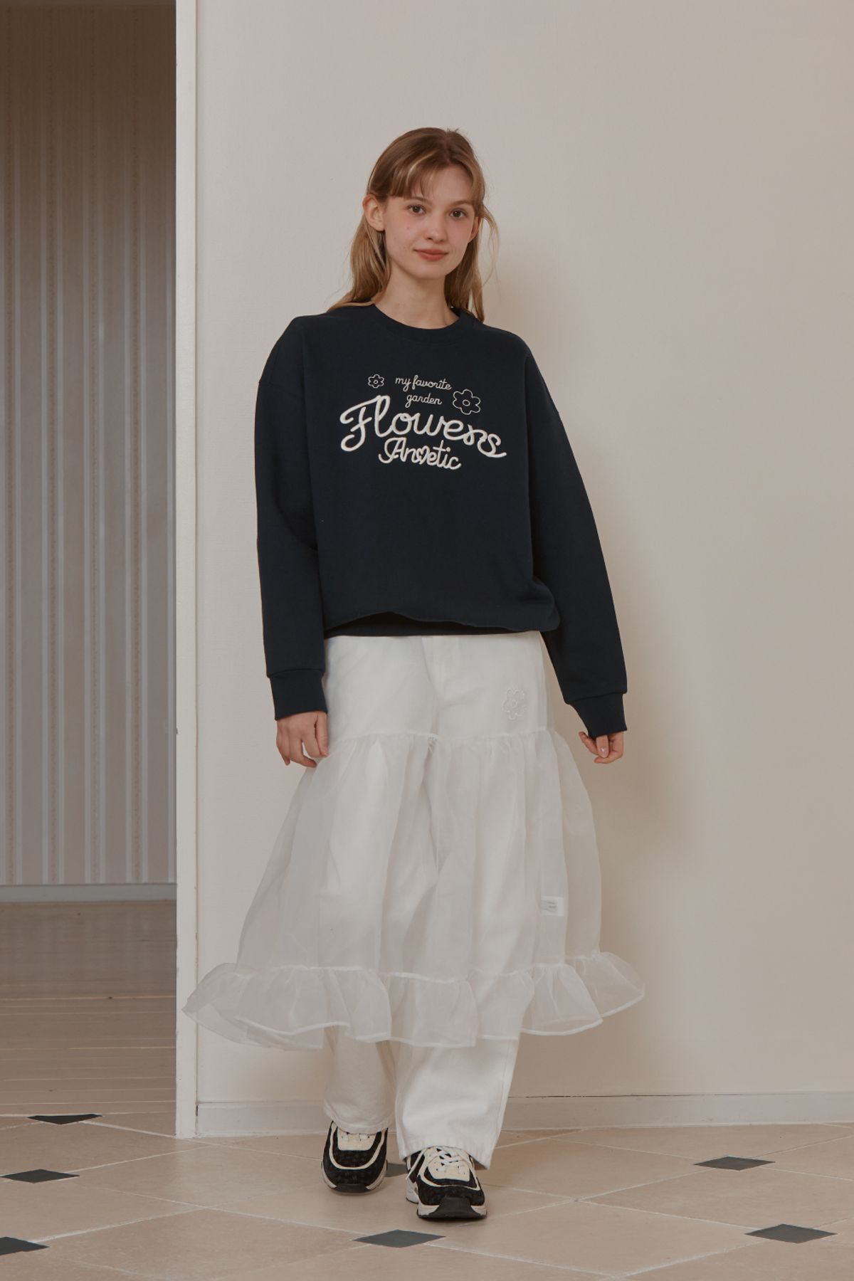 아노에틱(ANOETIC) LAYERED SEE-THROUGH SKIRT_WHITE
