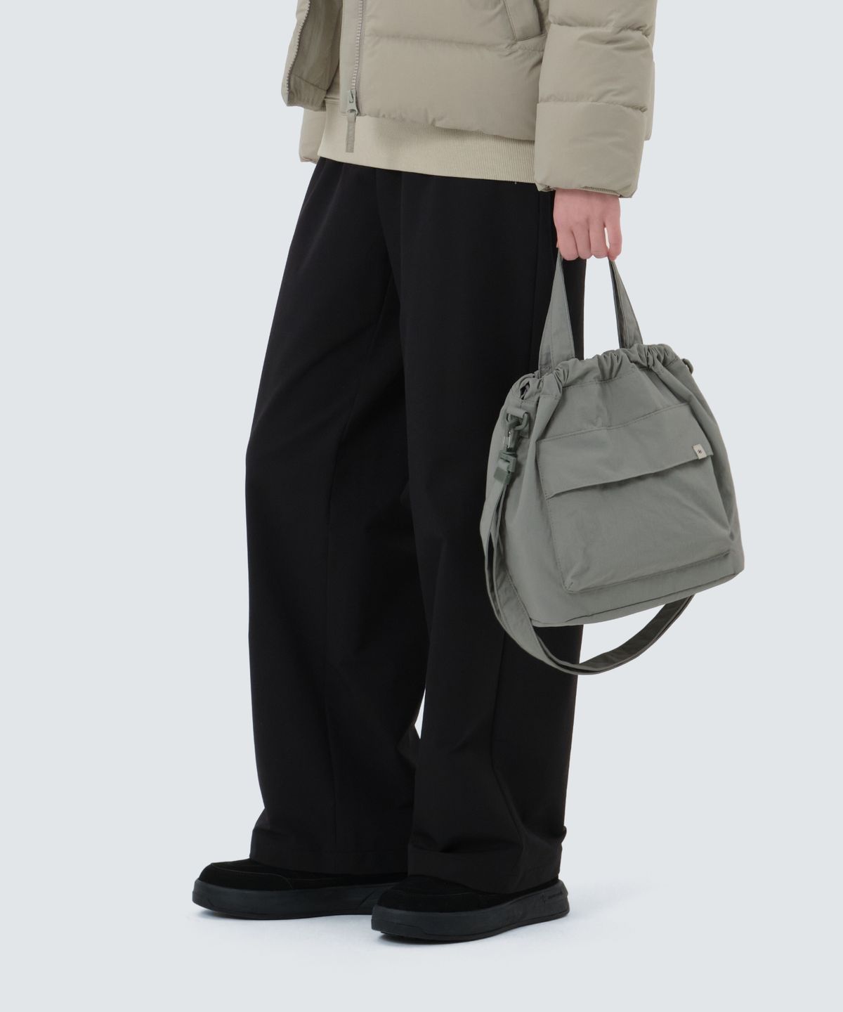 스노우피크 어패럴(SNOWPEAK APPAREL) 캠플 미디움 버킷백 (S25ZWCBB12) Light Khaki