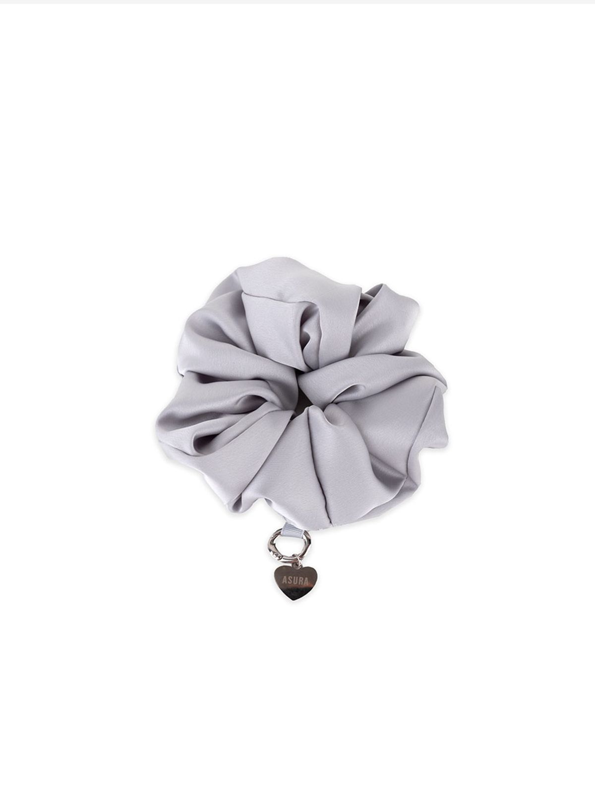 아수라(ASURA) SATIN KEYRING SCRUNCH (GREY)
