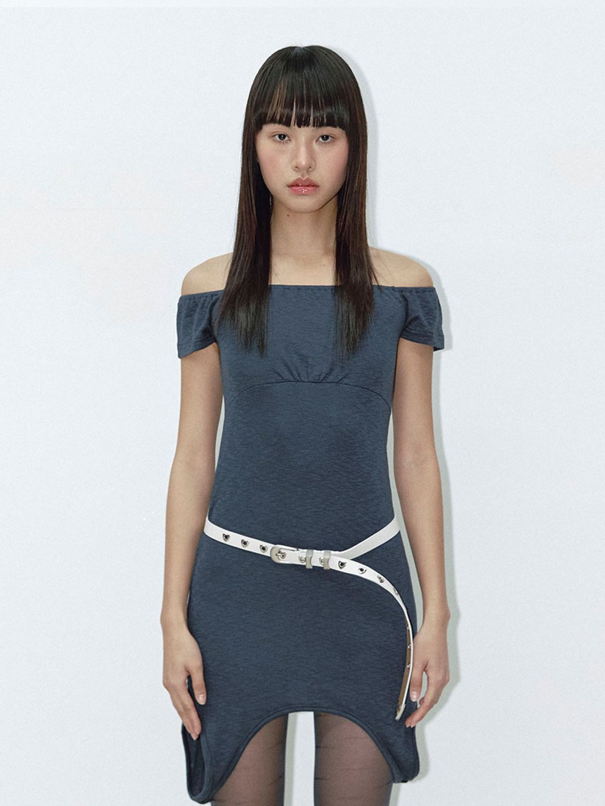 아수라(ASURA) HEART SLIM BELT (IVORY)