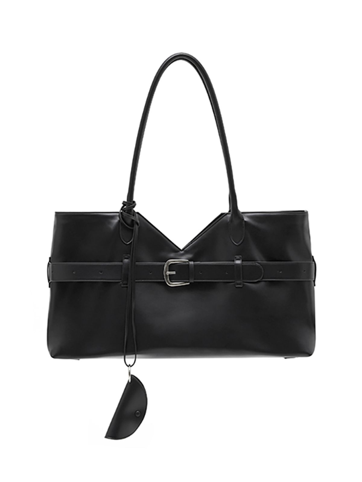 비바스튜디오(VIVASTUDIO) WOMAN V TOTE BELTED BAG [BLACK]