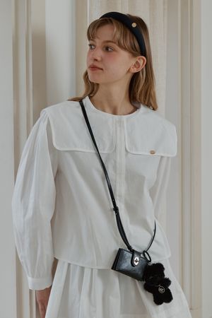 ANC BUCKLE ACCORDION BAG_BLACK