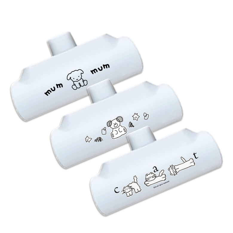 귀여운 미니 도킹형 아이폰 갤럭시 보조배터리 5000mAh