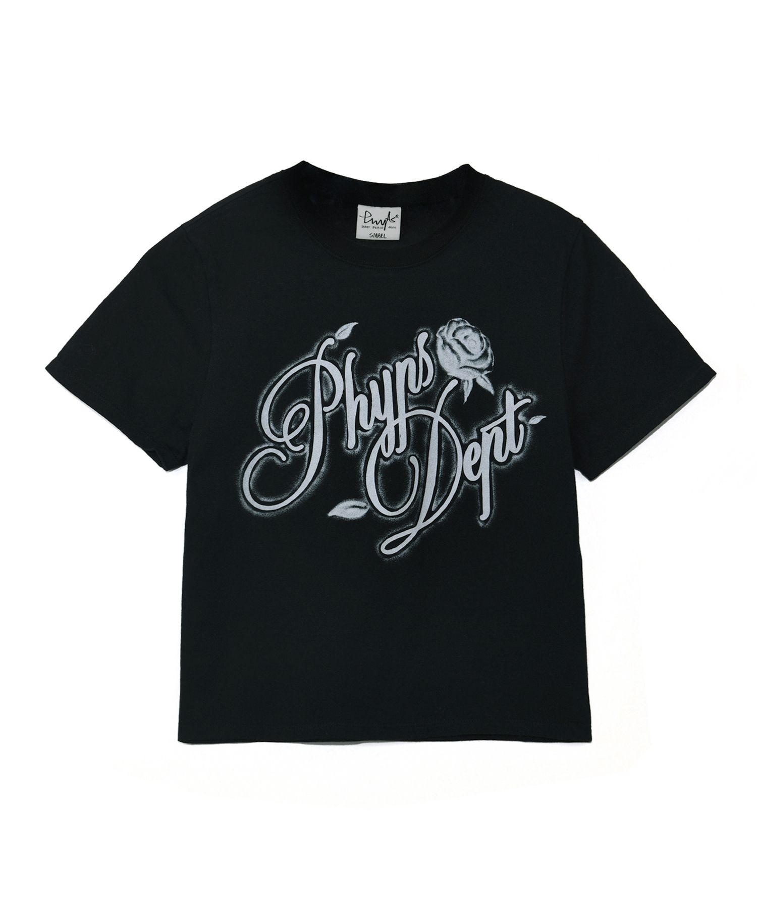 PHYPS ♥ Women's Rose Typo Short Sleeve T-Shirt/追跡付 MUSINSA | PHYPS Women's Rose Typo Short Sleeve T-Shirt_White
