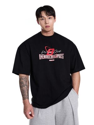 더블코튼 체스트프레스 박스오버핏 반팔 티셔츠_3Color