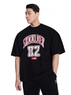 더블코튼 숄더 박스오버핏 반팔 티셔츠_2Color