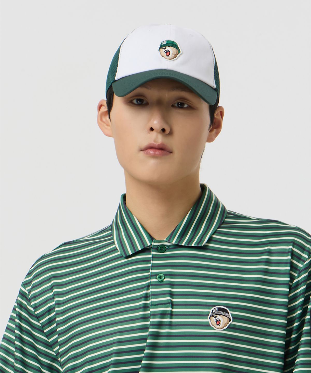골든베어(GOLDEN BEAR) Trucker Mesh Cap_G6RAX25341GRX