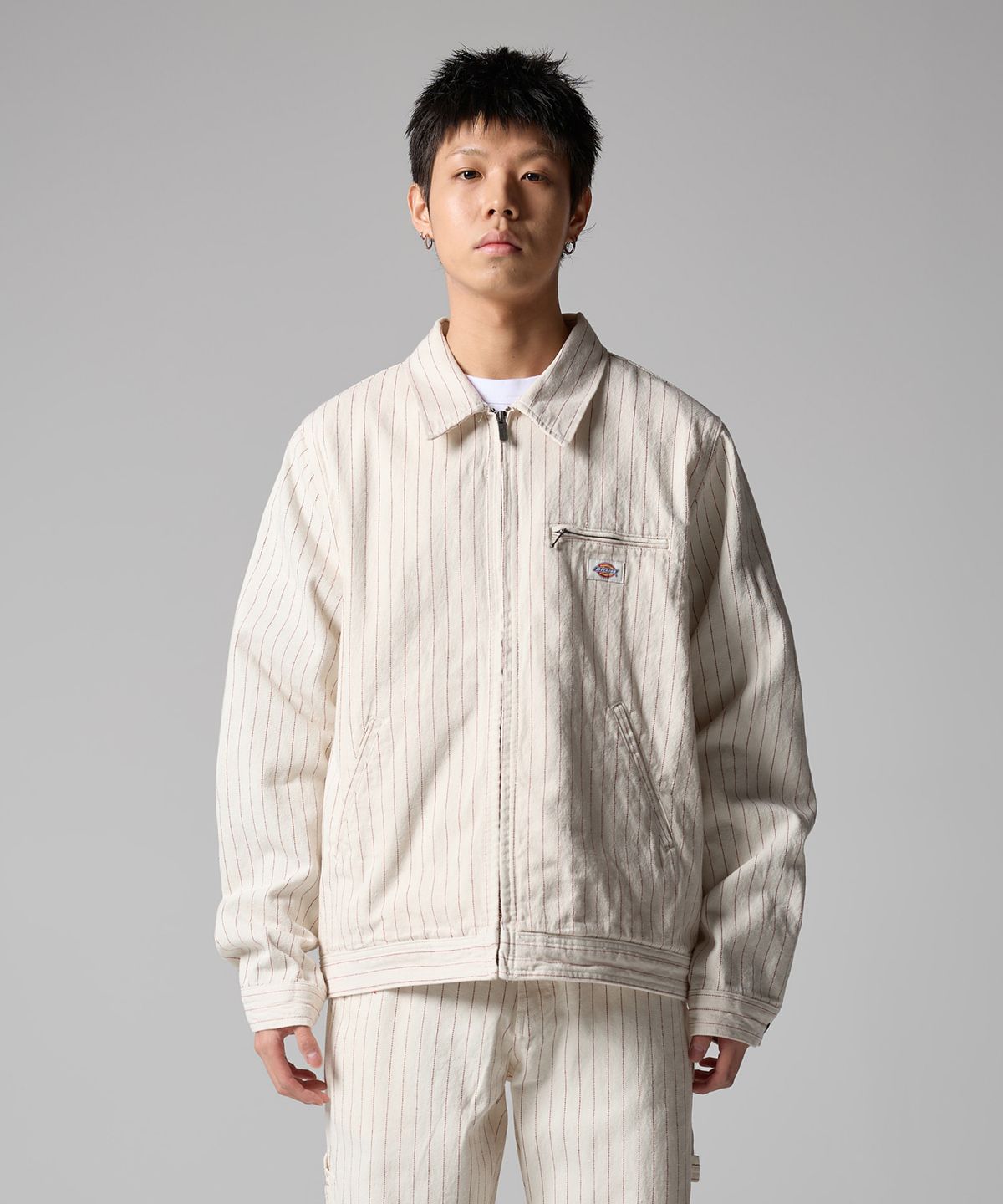 디키즈(DICKIES) 히코리 아이크 재킷 Egret