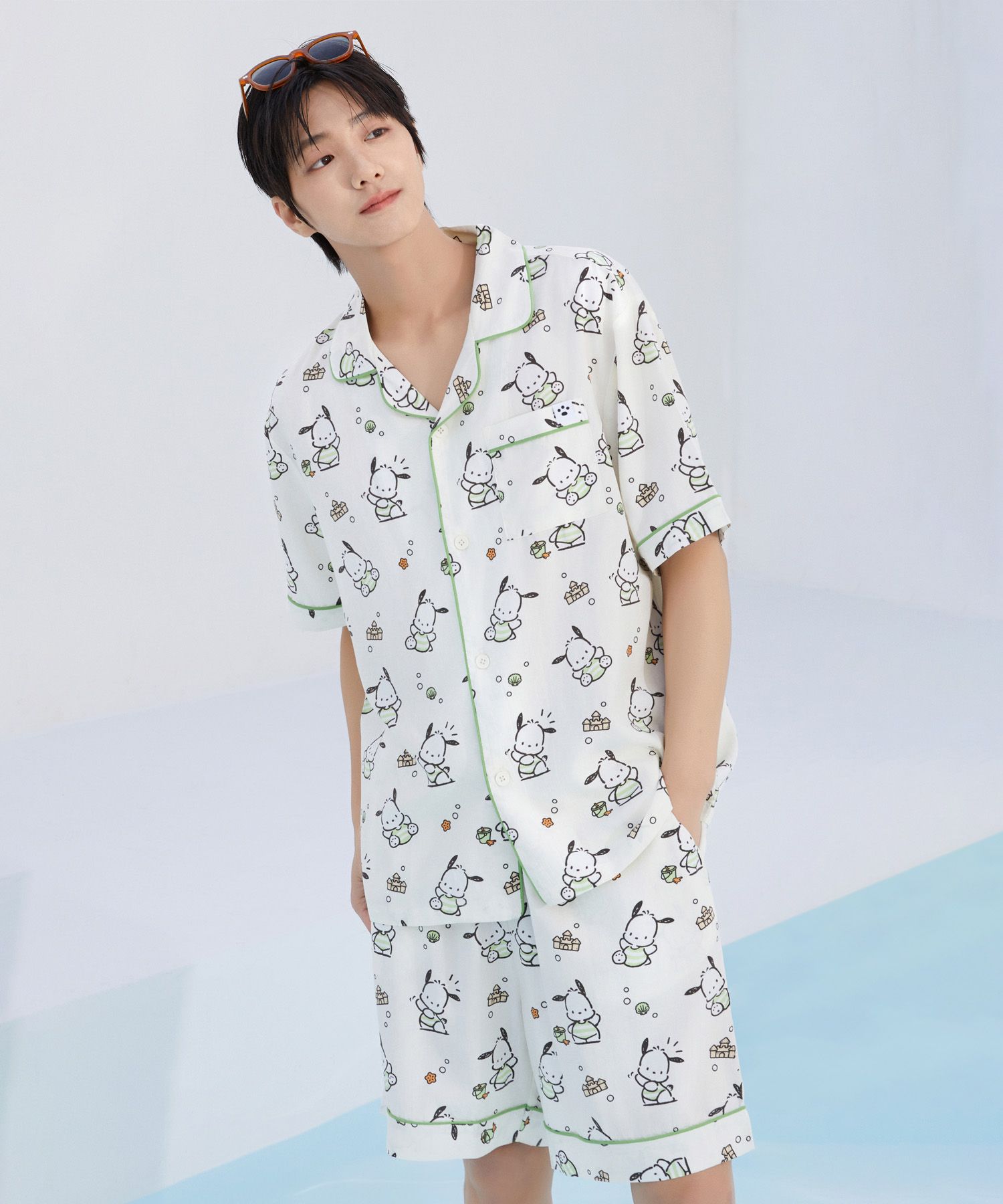 ★ SPAO★ Sanrio Characters Short Sleeve Pajamas IVORY SPPP SPAO SPAO [Sanrio Characters] Short Sleeve Pajamas (IVORY)_